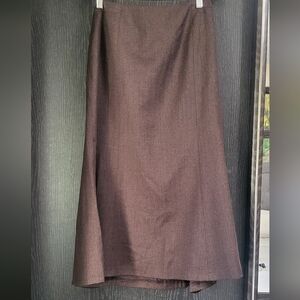 Vintage Elegant Women's Maxi Skirt in Rich Brown